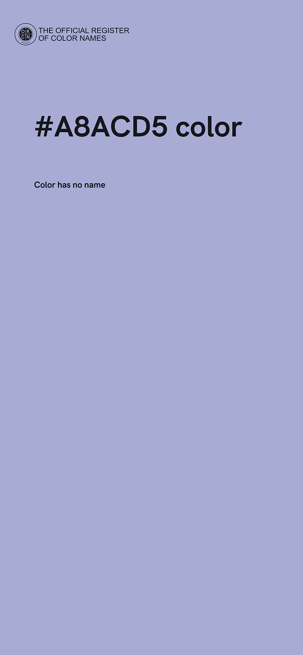 #A8ACD5 color image