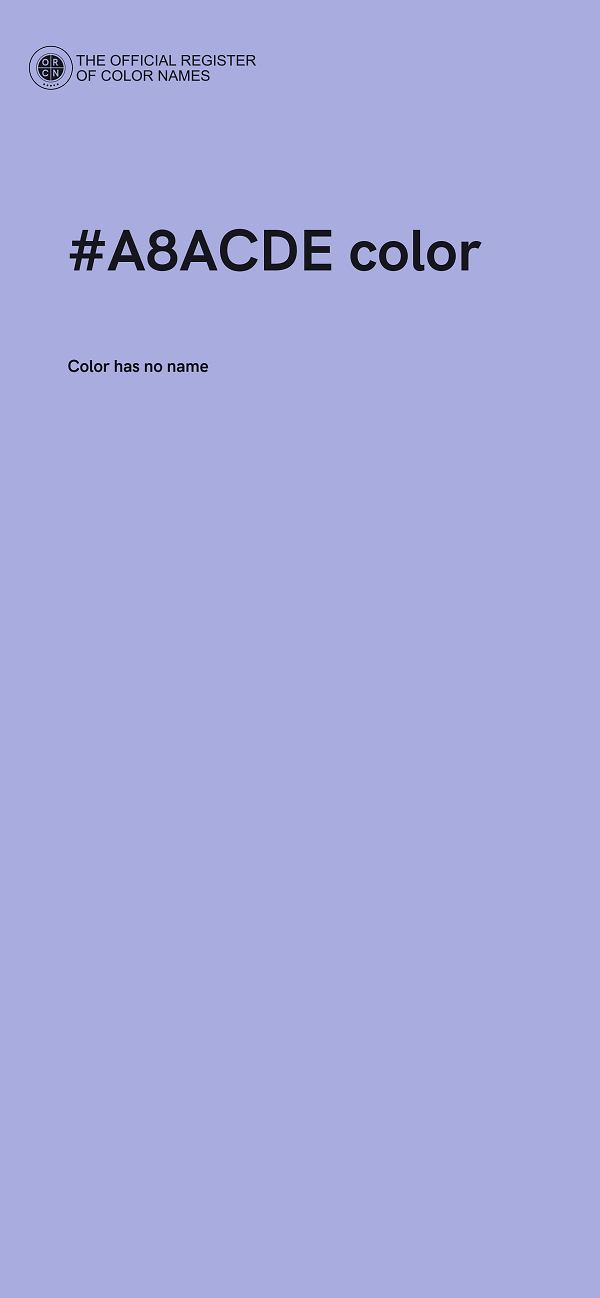 #A8ACDE color image