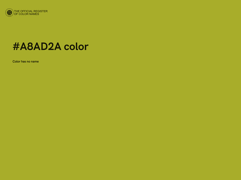 #A8AD2A color image