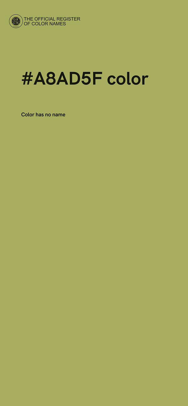 #A8AD5F color image
