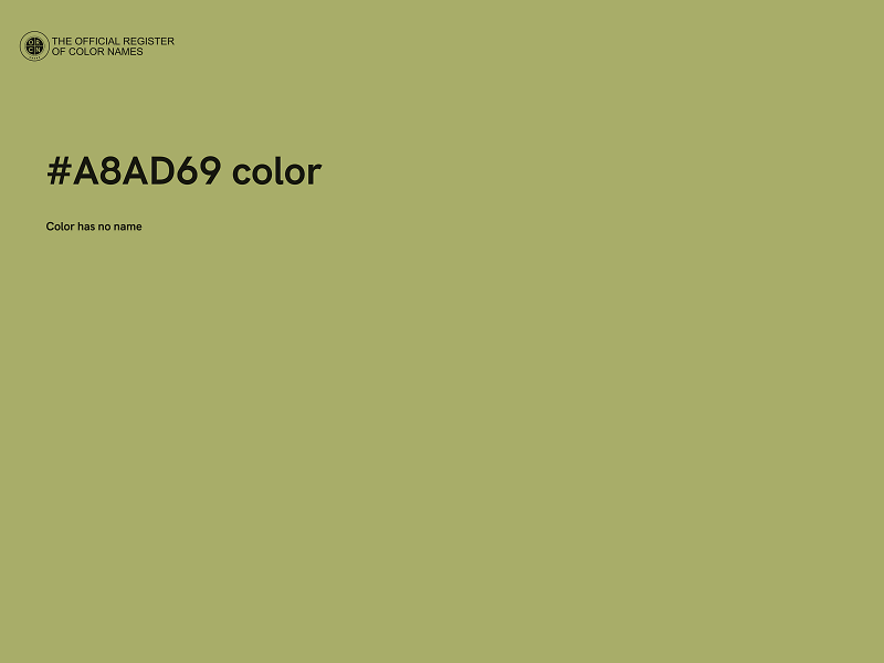 #A8AD69 color image
