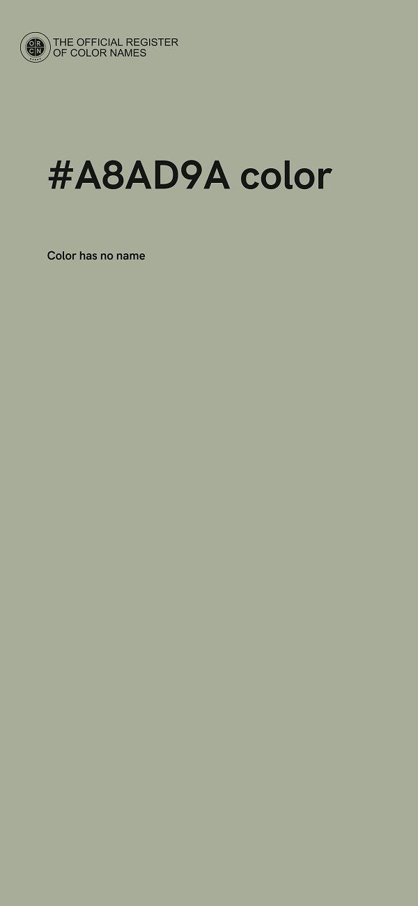 #A8AD9A color image