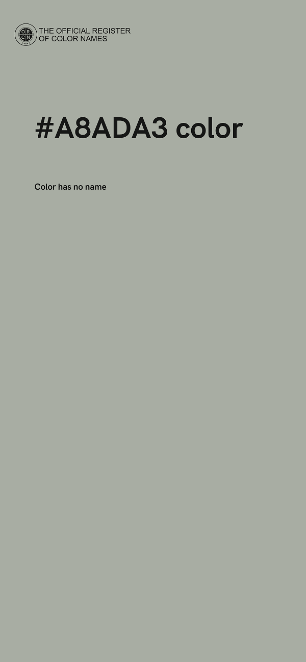 #A8ADA3 color image