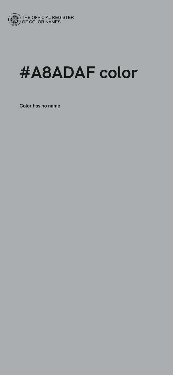 #A8ADAF color image