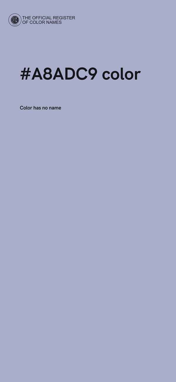 #A8ADC9 color image