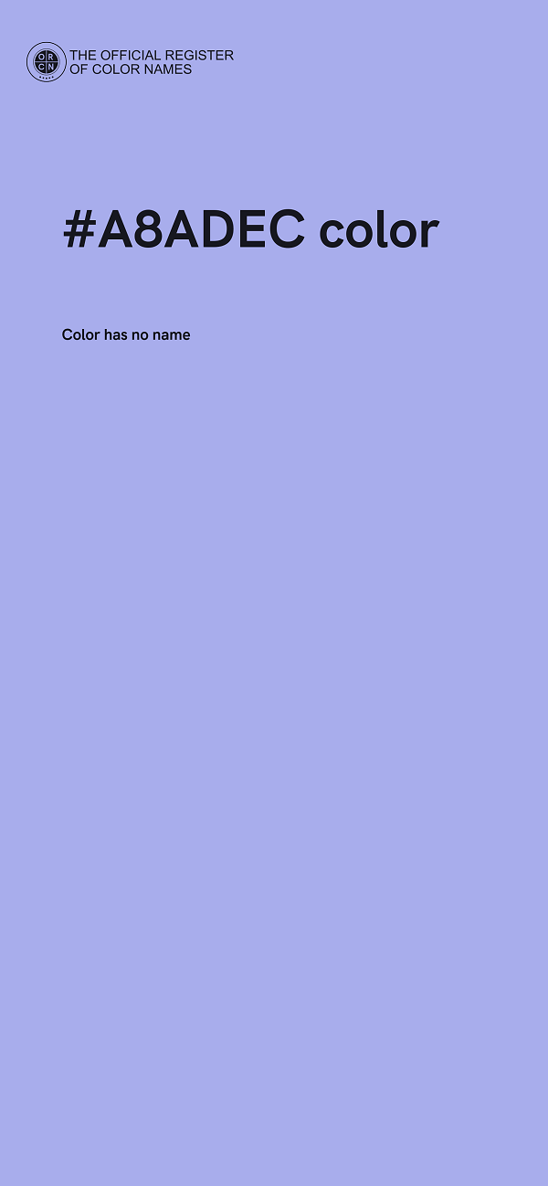#A8ADEC color image