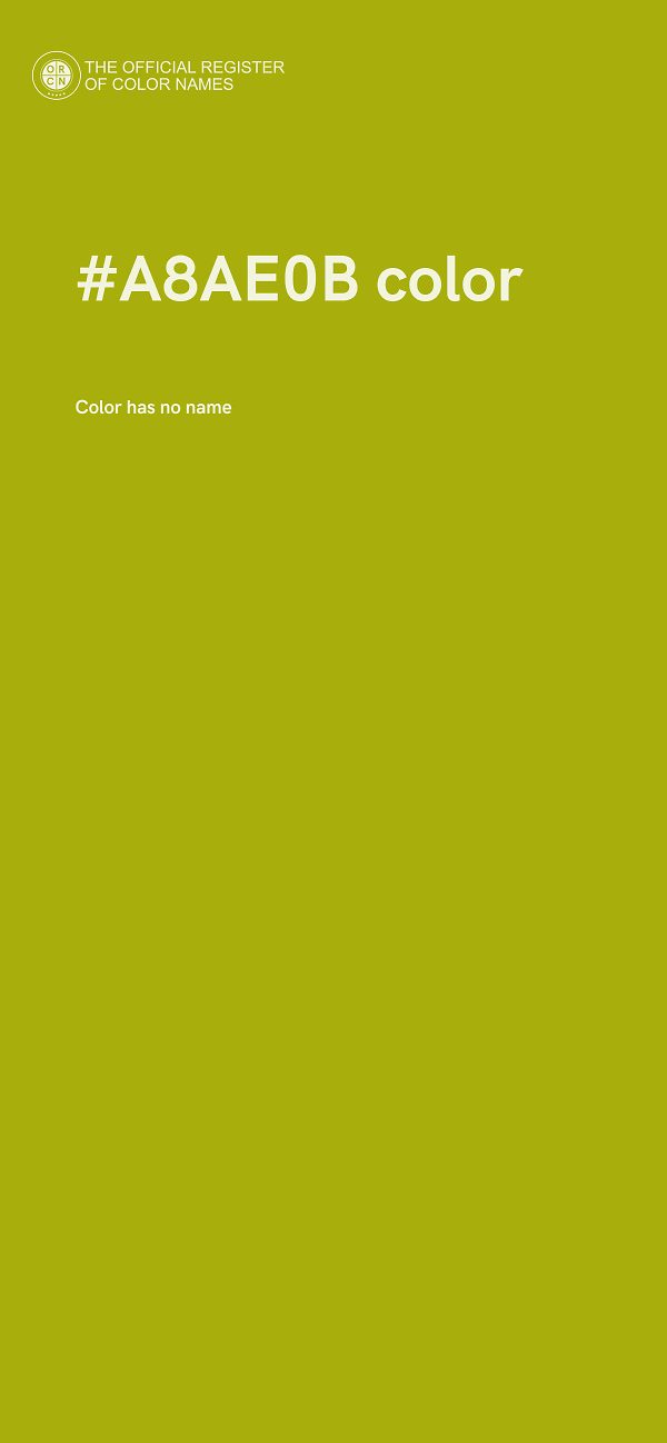 #A8AE0B color image