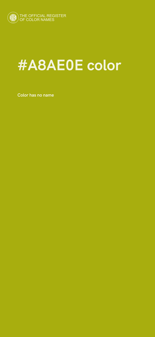 #A8AE0E color image
