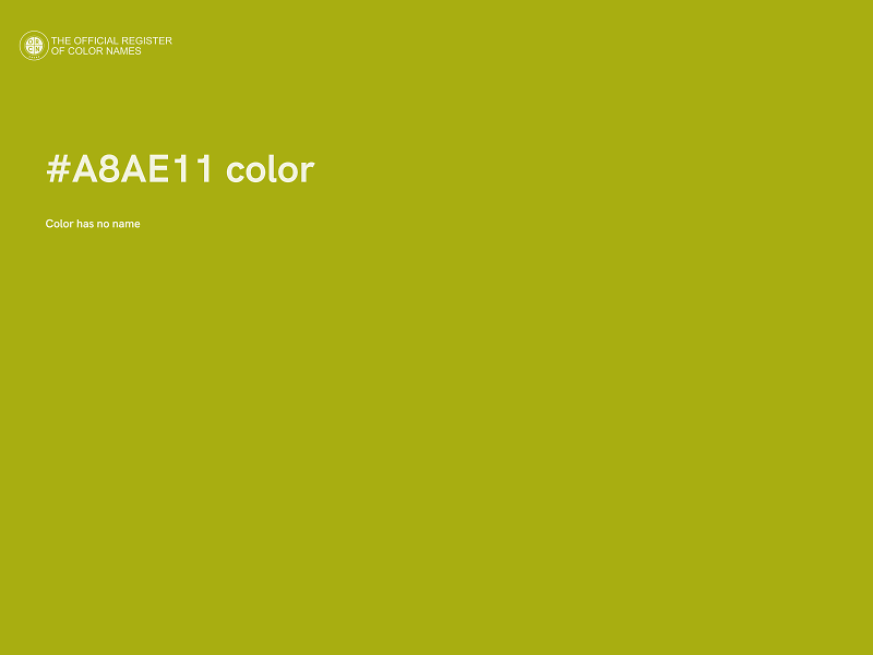 #A8AE11 color image