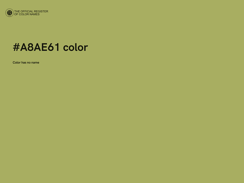 #A8AE61 color image