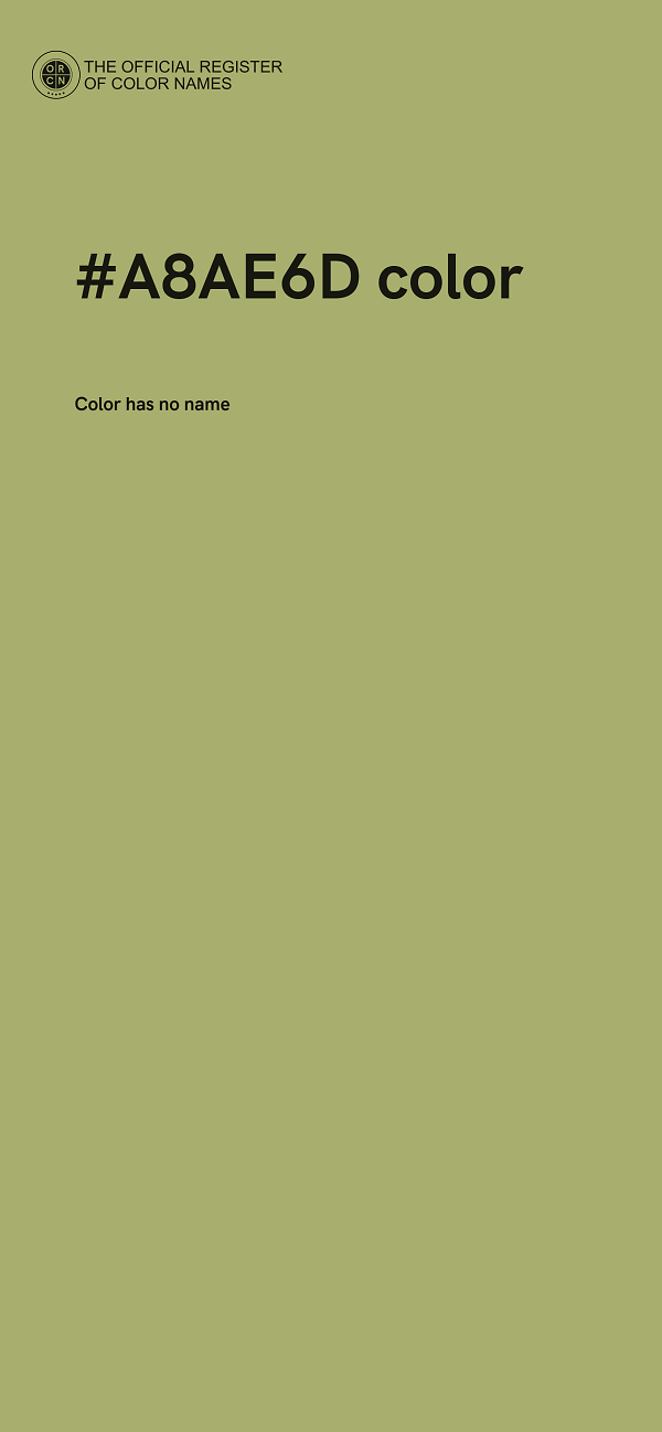 #A8AE6D color image