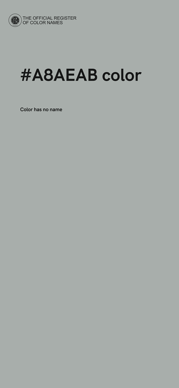 #A8AEAB color image