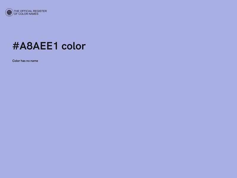 #A8AEE1 color image