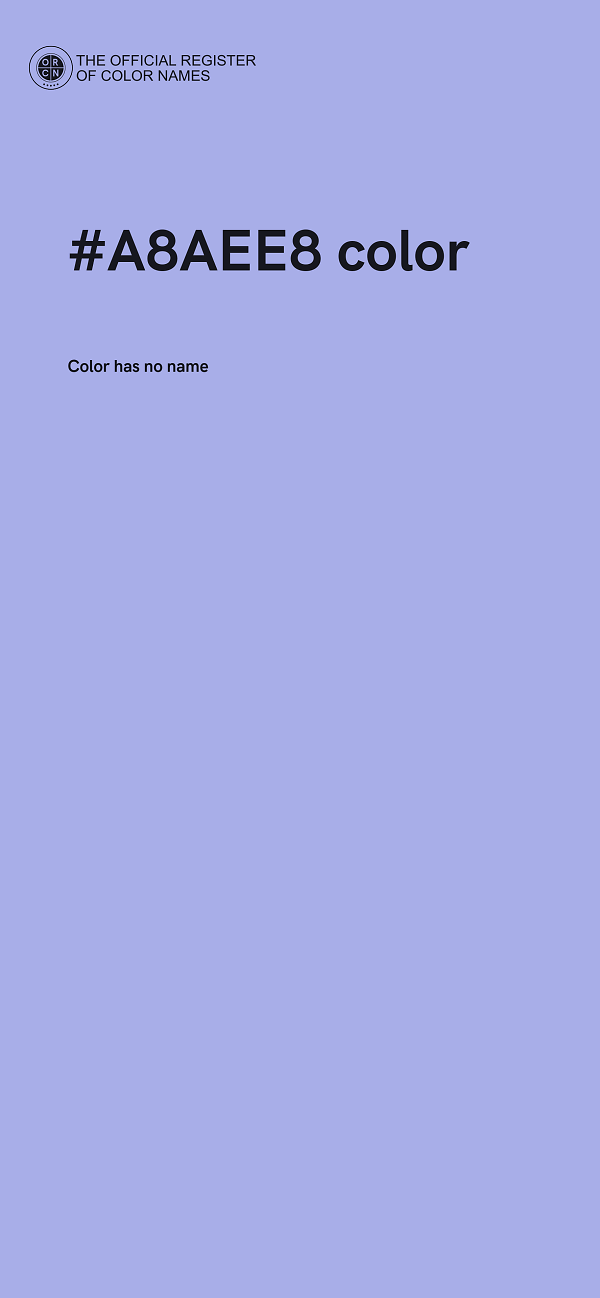 #A8AEE8 color image