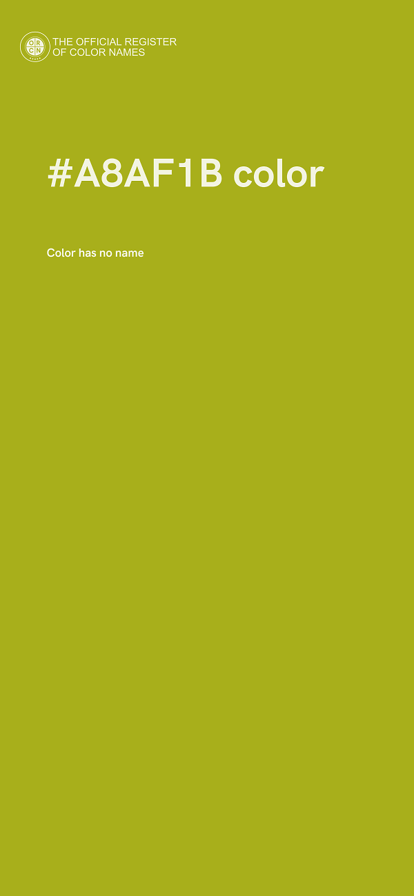#A8AF1B color image