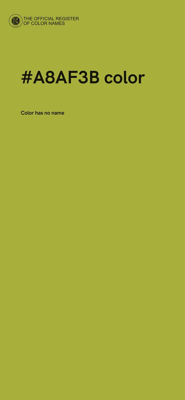 #A8AF3B color image