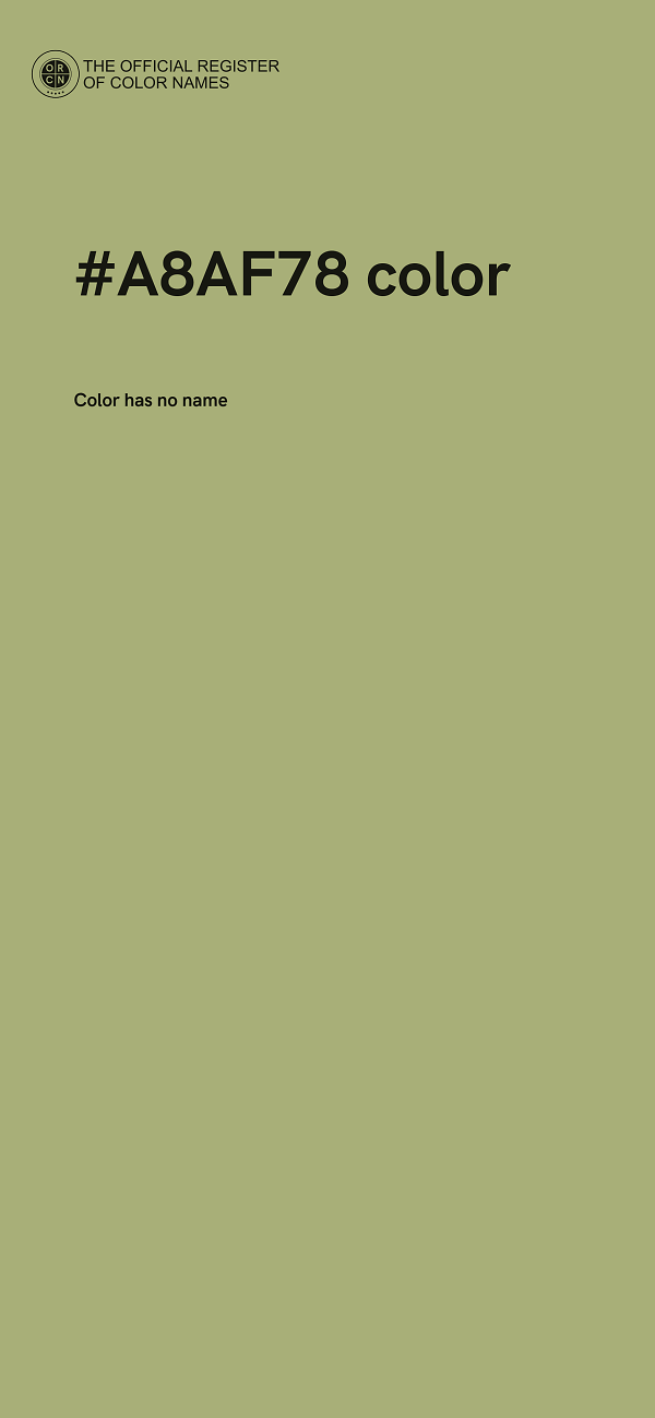 #A8AF78 color image