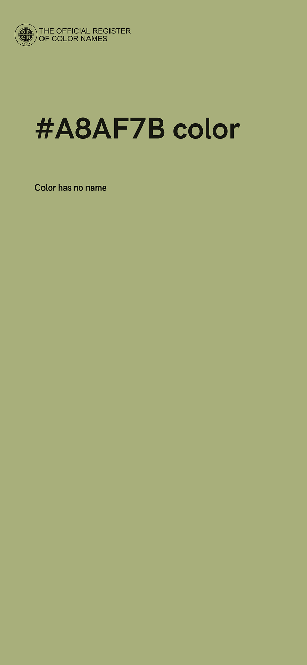 #A8AF7B color image