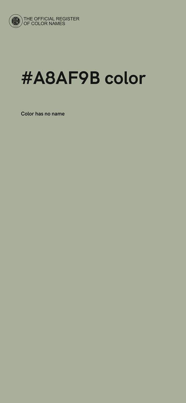 #A8AF9B color image