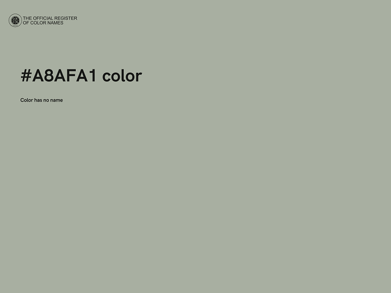 #A8AFA1 color image