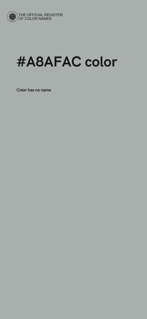 #A8AFAC color image