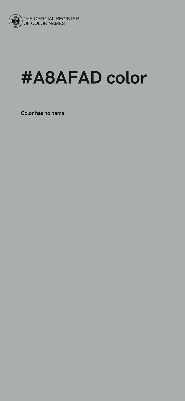 #A8AFAD color image