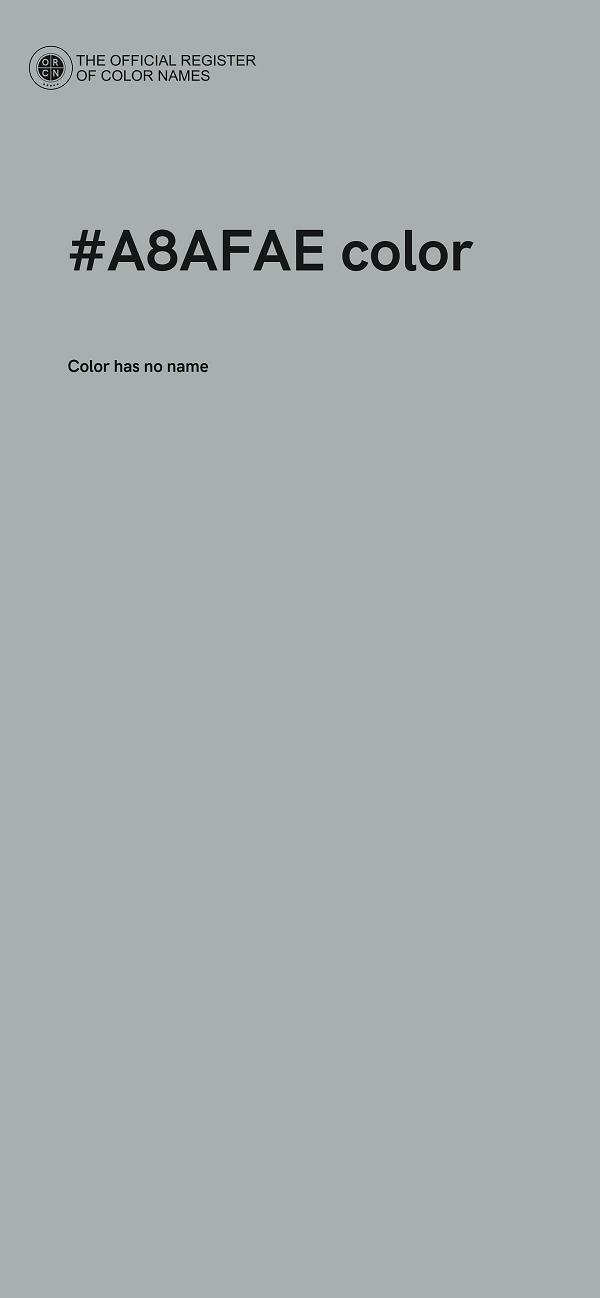 #A8AFAE color image