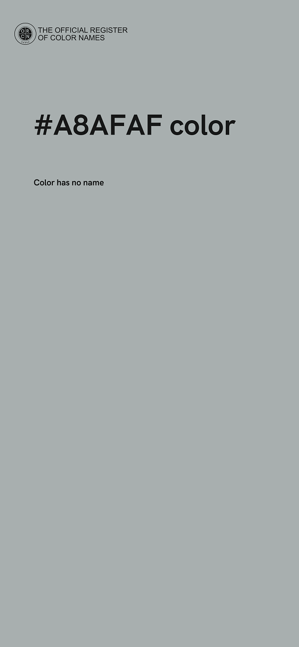 #A8AFAF color image
