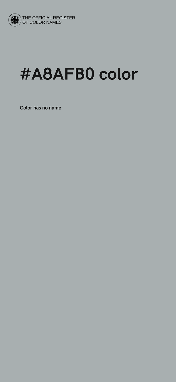 #A8AFB0 color image