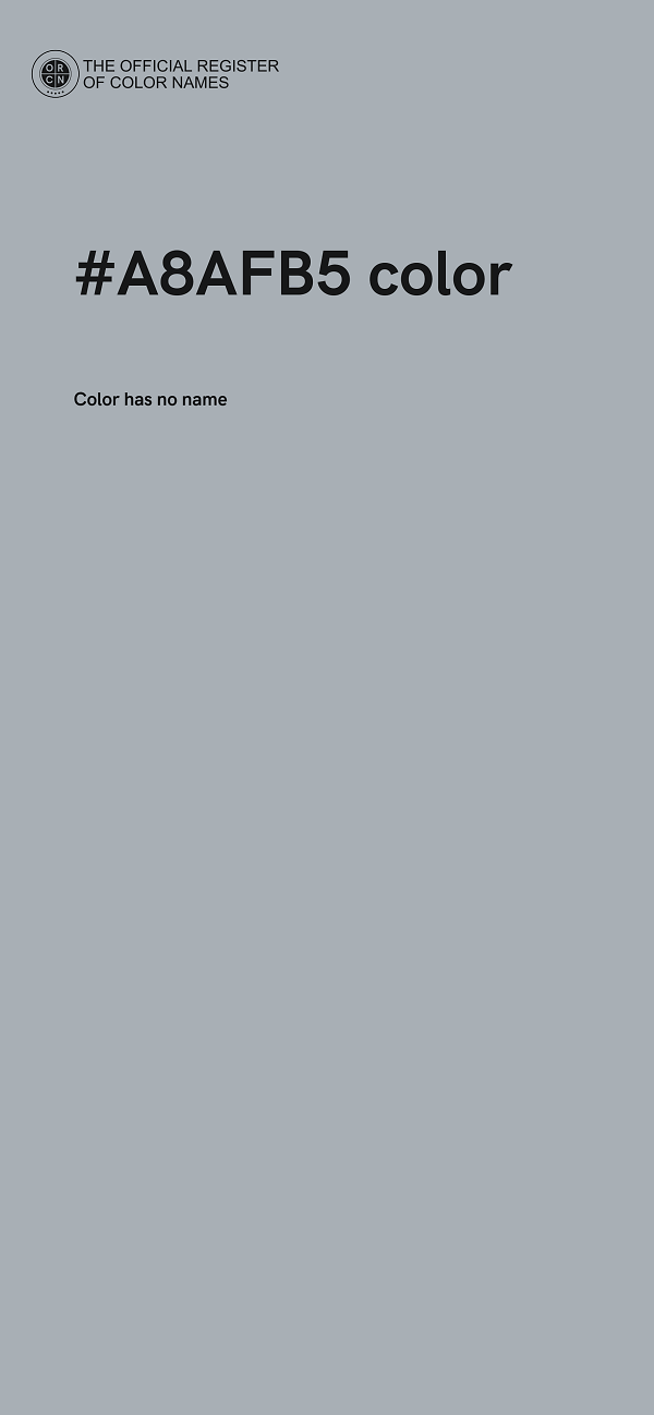 #A8AFB5 color image