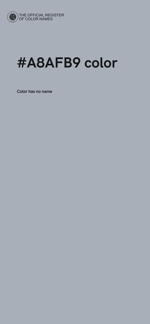 #A8AFB9 color image