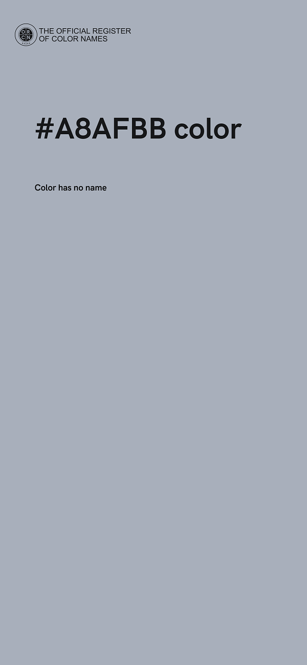 #A8AFBB color image