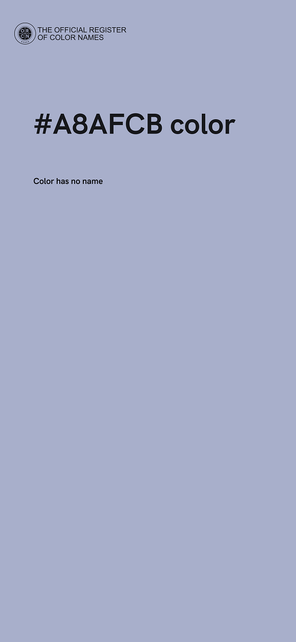 #A8AFCB color image