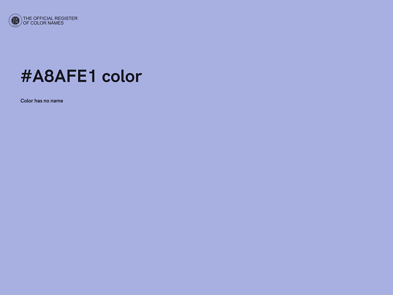 #A8AFE1 color image