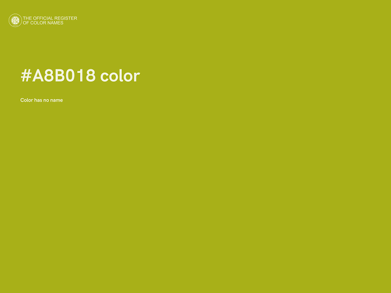 #A8B018 color image