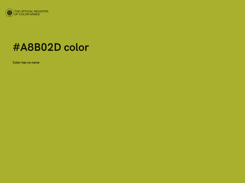 #A8B02D color image