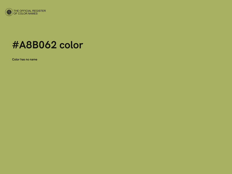 #A8B062 color image