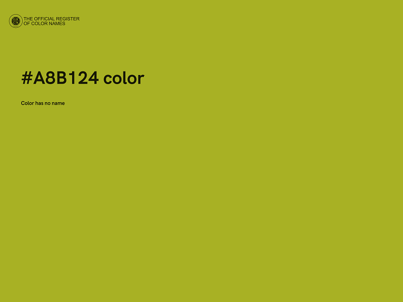 #A8B124 color image