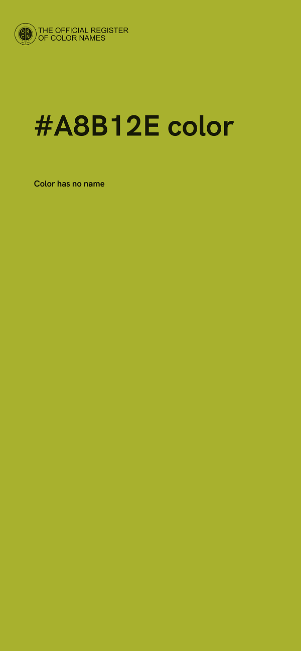 #A8B12E color image