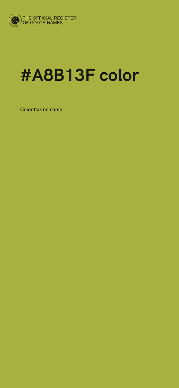 #A8B13F color image