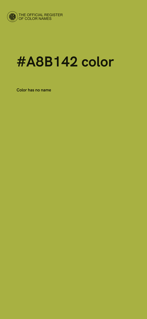 #A8B142 color image