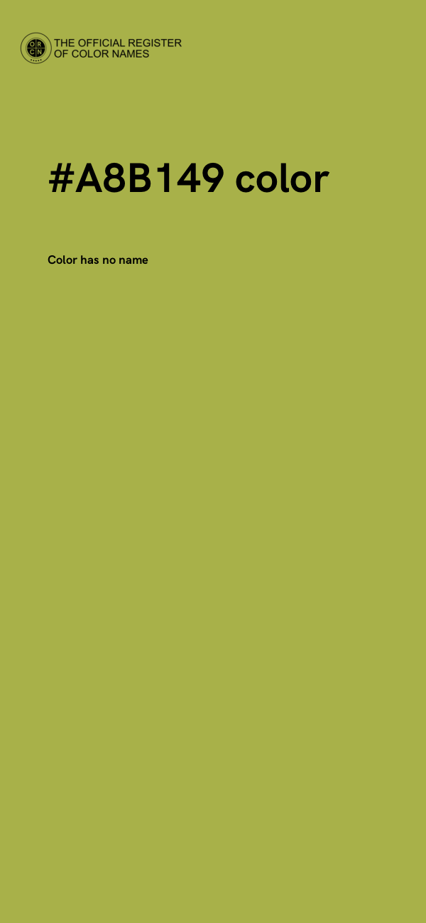 #A8B149 color image