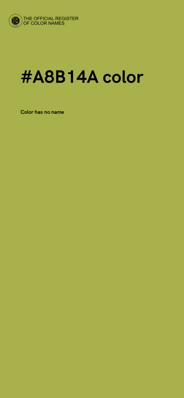 #A8B14A color image