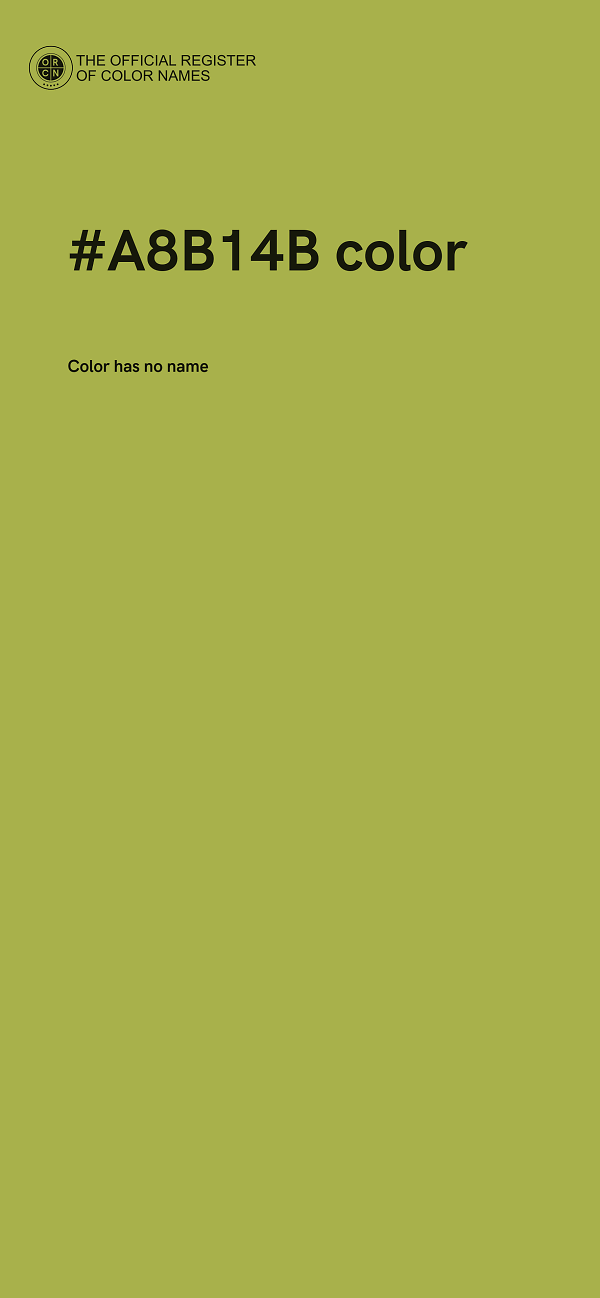 #A8B14B color image