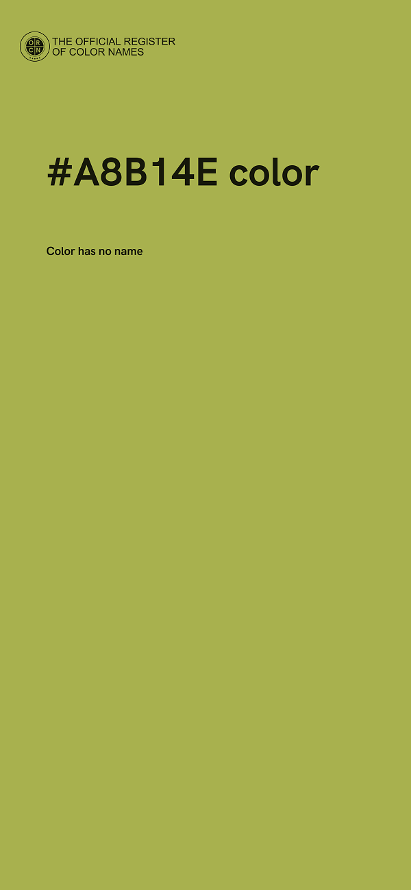#A8B14E color image