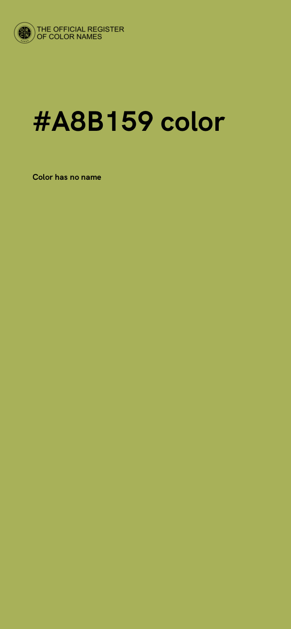 #A8B159 color image