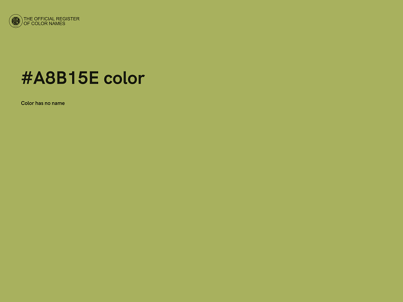 #A8B15E color image
