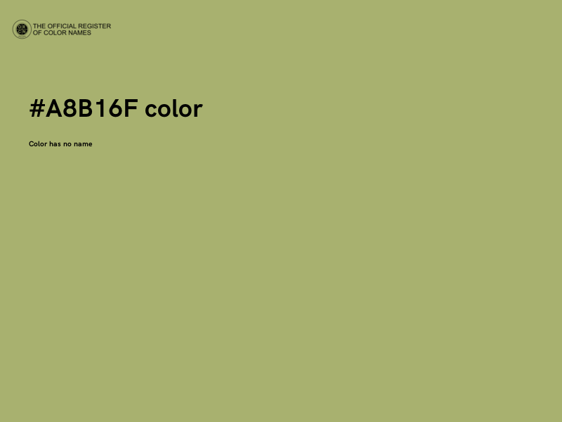 #A8B16F color image