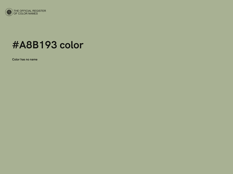 #A8B193 color image