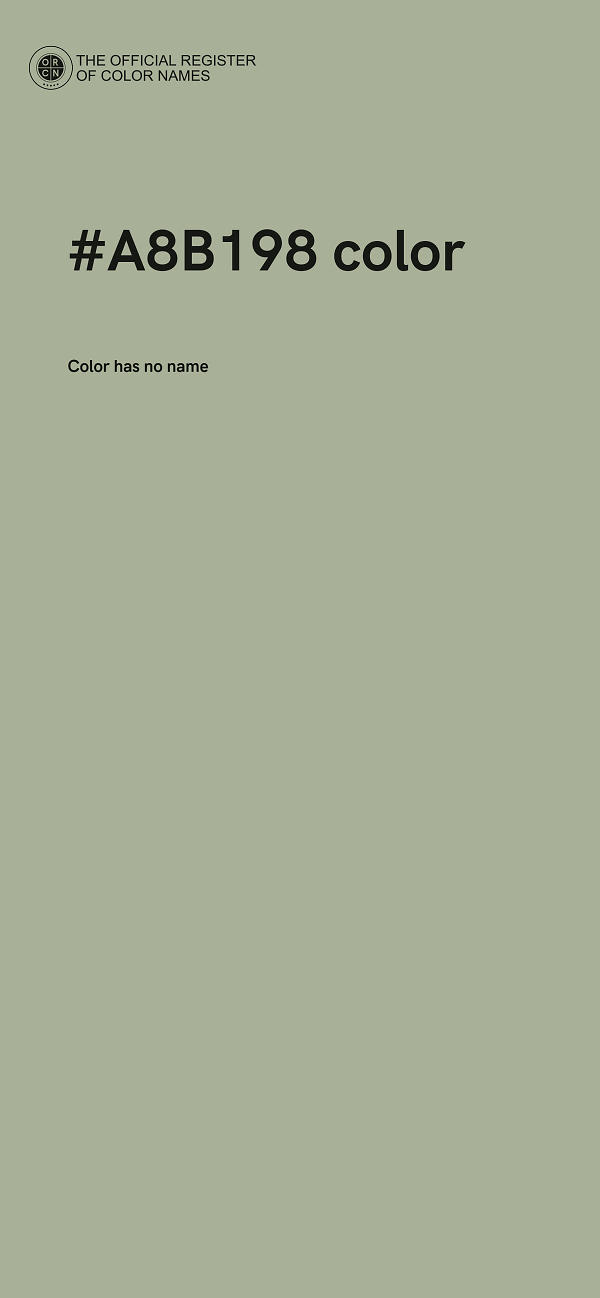#A8B198 color image